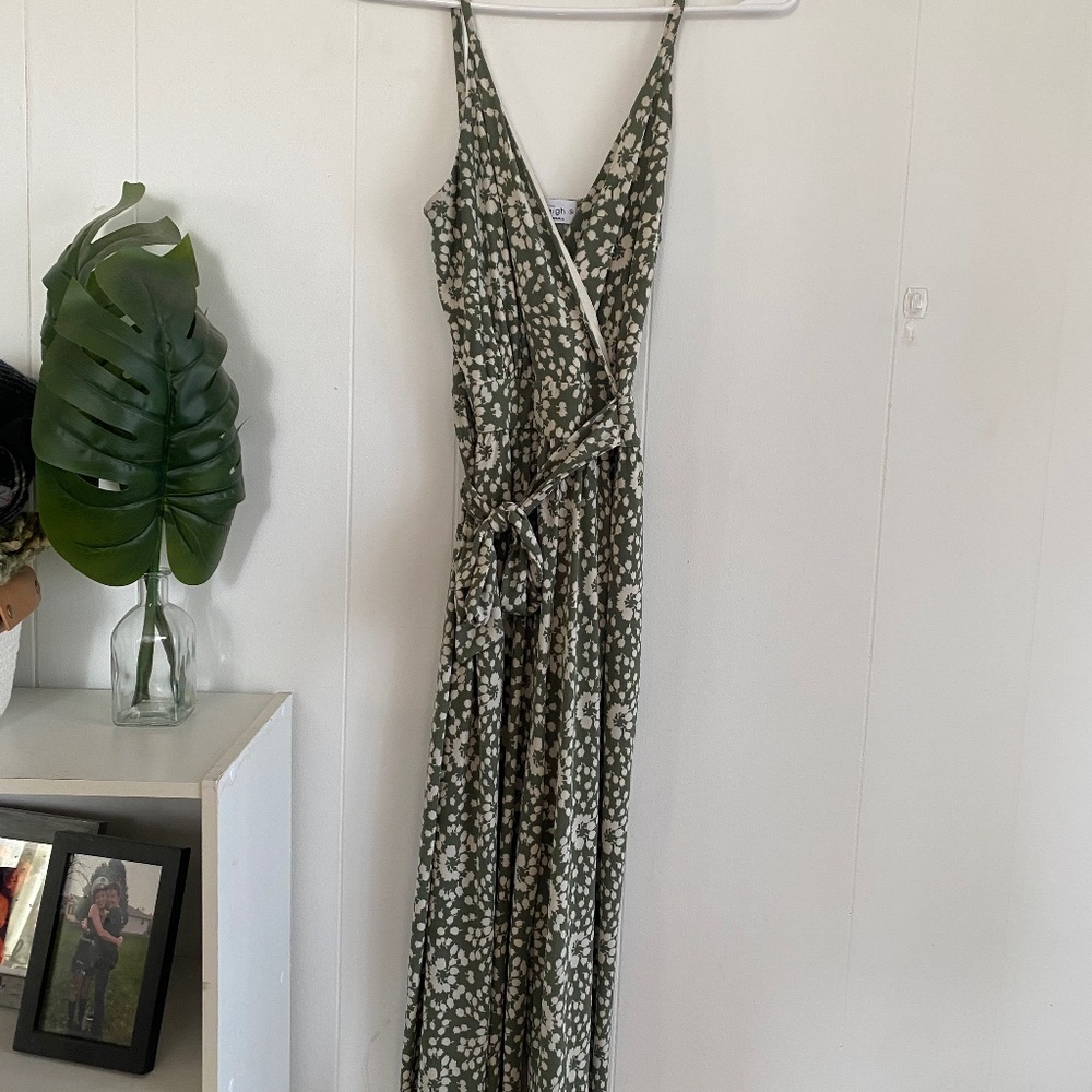 Women’s Green Patterned Jumpsuit